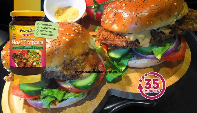 Afbeelding van Crispy Chicken Burger (luxe burger broodjes)