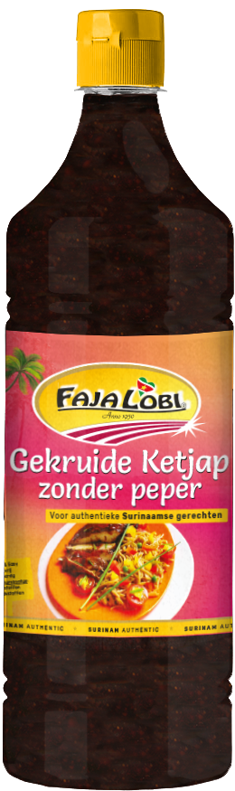 Productafbeelding van FAJA LOBI Gekruide Ketjap zonder peper 1 L