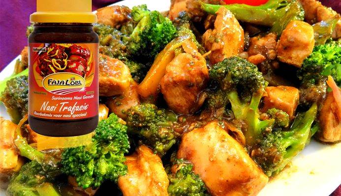 Afbeelding van recept met Chinese garlic chicken met broccoli