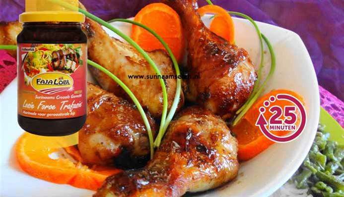 Afbeelding van Honey Chicken (geroosterde kippenbouten geglaceerd met honing)