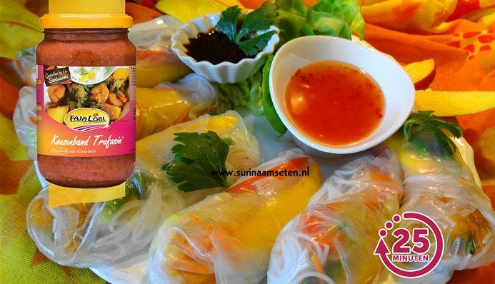 Springrolls Trafasie met garnalen