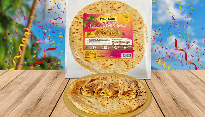 Afbeelding van recept met Proef de échte Surinaamse Roti