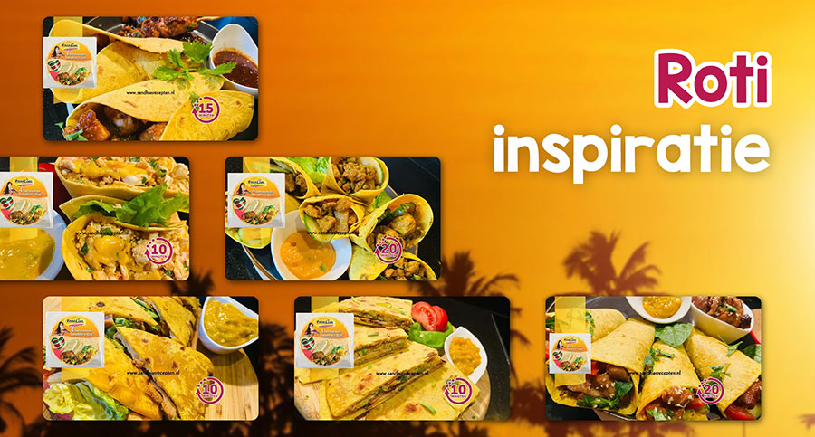 6 keer Roti variaties