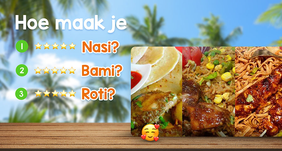 Surinaamse specials: nasi, bami en roti