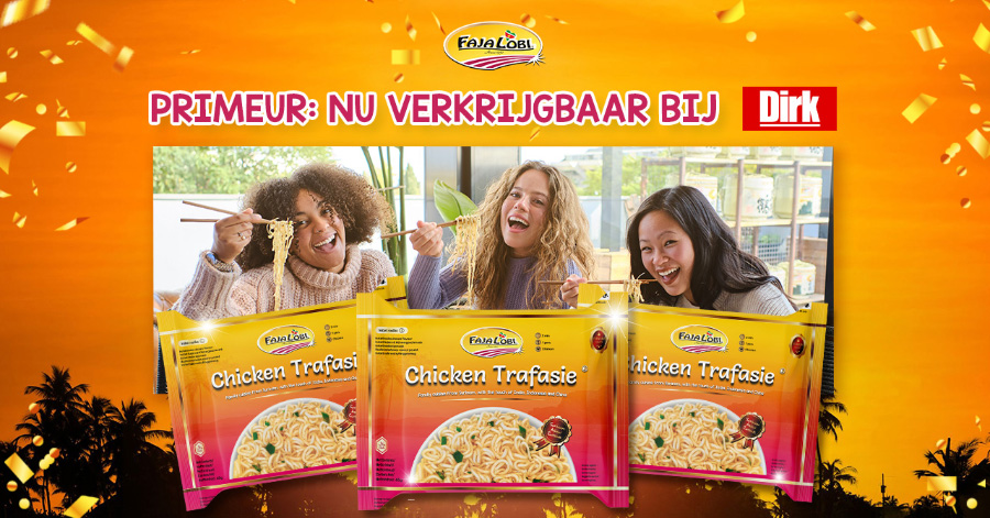 PRIMEUR: Chicken Trafasie (instant noodles) nu bij DIRK verkrijgbaar! 🍜🔥