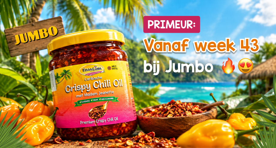 PRIMEUR: Vanaf week 43 bij Jumbo 🔥😍 Crispy Chili Oil – Madam Jeanette!