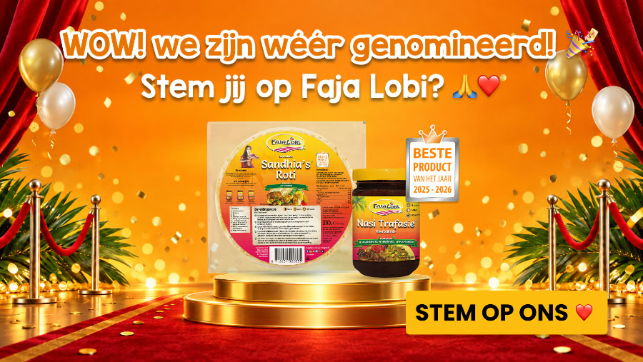 🎉 WOW! We zijn wéér genomineerd! 🙏❤️ Stem jij op Faja Lobi?