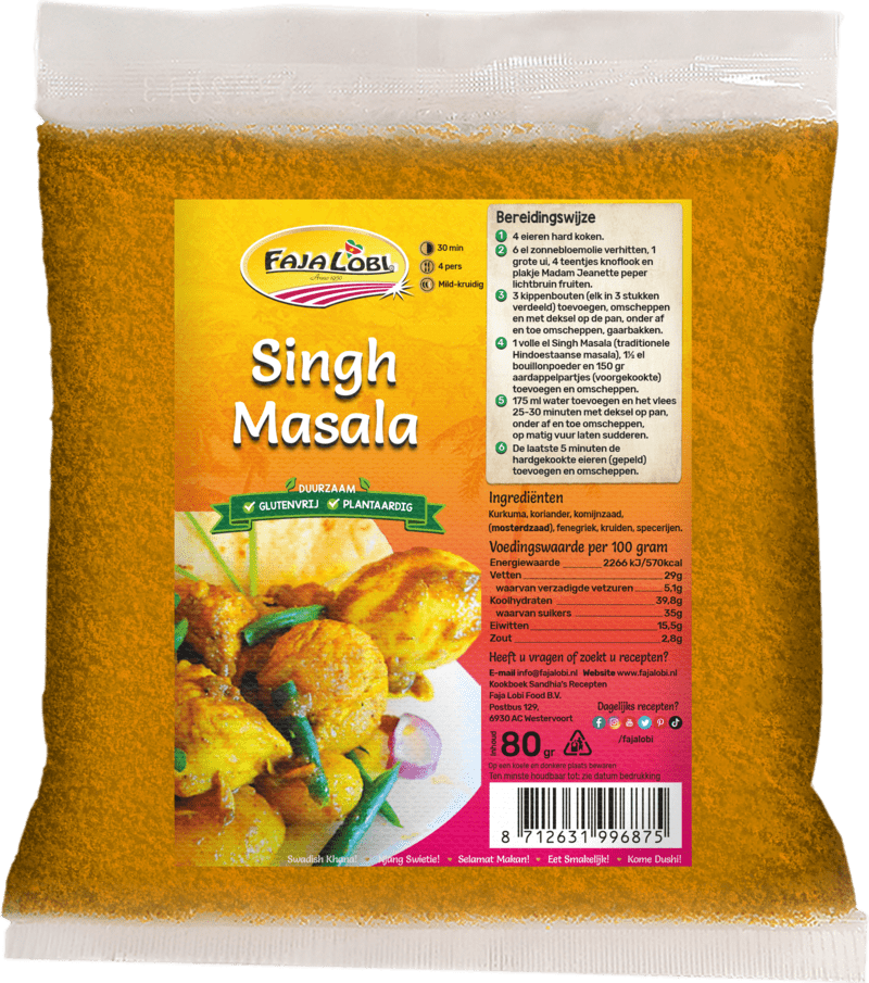 Afbeelding van FAJA LOBI Sing® Masala 80 gram