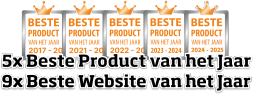 5x Beste Product van het jaar